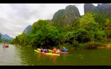 Kayaking in Vang Vieng